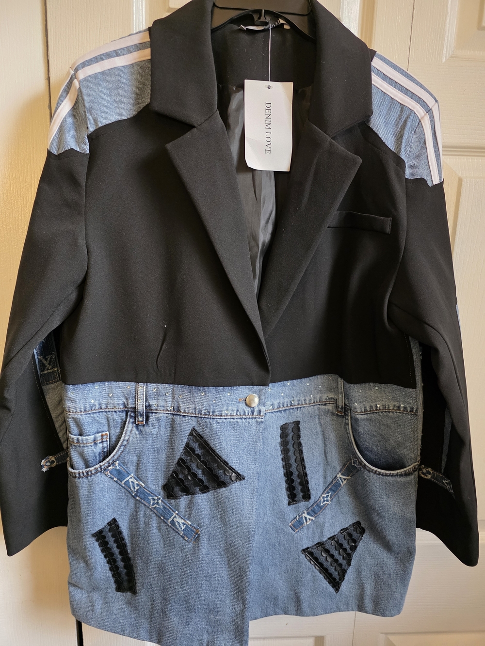 Upcycled Denim Blazer